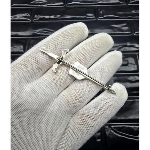 Pin de Kilt Escocés de Plata de Ley Vintage con Diseño de Espada Claymore y León, 71 mm de Largo, Metal de Alta Calidad para Usar con Tartán - Product Image 6