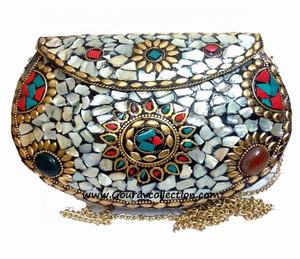 Hot New Design Boho Metal Pochettes Cross Body pour Party Wear Utilisation GC-BG-445 disponible au meilleur prix de l'Inde. - Product Image 1