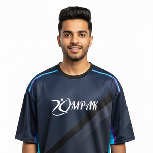 Camiseta Extra Grande de Poliéster/Algodón Sublimado Premium para Hombre, Estilo Casual Urbano, Corte Regular, Anti-UV, Secado Rápido - Product Image 1