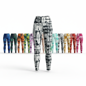 Ropa Deportiva al por Mayor, Leggings de Yoga con Estilo Tie Dye Personalizado, Logotipo Personalizado, Pantalones Cómodos para Fitness, Running y Gimnasio - Product Image 1