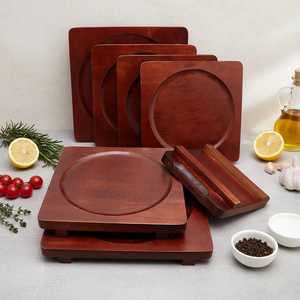 แผ่นรองแก้วเรซิ่นลายไม้ดีไซน์ใหม่สำหรับโต๊ะครัวในบ้าน - Product Image 4