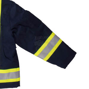 Chaqueta de Seguridad de Alta Visibilidad, Transpirable, Antiestática, Color Naranja Fluorescente con Líneas Reflectantes, Venta Directa de Fábrica - Product Image 1