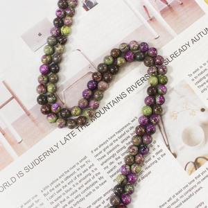 Wholesale Healing Natural Atlantisite Stichtite Sugilite Mineral Gemstone Polished Round <b>Stone</b> <b>Beads</b> for Jewelry Making Bracelet - Product Image 3