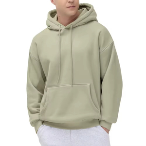 เสื้อฮู้ดดี้คุณภาพพรีเมียม สกรีนโลโก้ได้ตามต้องการ ผ้าคอตตอนหนา 100% เสื้อฮู้ดดี้ผู้ชาย ผ้าคอตตอนหนา ทรงโอเวอร์ไซส์ เสื้อฮู้ดดี้เปล่าไซส์ใหญ่ - Product Image 3