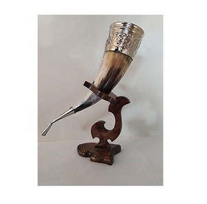 Cuerno de búfalo tallado ecológico de alta calidad, producto de restaurante de Hotel para el hogar, producto para beber cerveza, diseño Animal elegante - Product Image 1