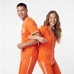 Uniforme de Béisbol de Fabricación Propia, Conjunto de Camiseta de Manga Corta y Pantalones con Número 23, Uniforme Deportivo Unisex con Botones - Product Image 4
