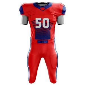 Uniforme de football américain unisexe de haute qualité 100% polyester, couleur personnalisée, toutes saisons, style unique, respirant, séchage rapide - Product Image 2