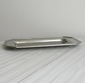 Premium <b>Metal</b> Stainless Steel Serving Tray Mirror Polished Rectangle <b>Metal</b> Platters For Hotel Restaurant & Wedding Decor - Product Image 3