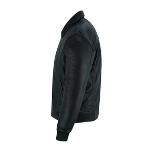 Design Your Own Winter Men's <b>Leather</b> <b>Jacket</b> with Zipper High Quality Vintage Fashion <b>Long</b> Sleeve Customizable - Product Image 4