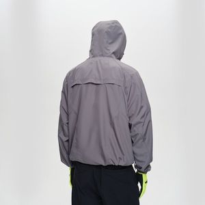 เสื้อแจ็คเก็ตกันลมคุณภาพสูงสำหรับผู้ชาย คอตั้ง ระบายอากาศได้ดี ผลิตจากผ้าโพลีเอสเตอร์/คอตตอน 100% - Product Image 3