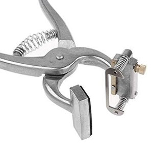 คีมสักสัตว์เลี้ยงคุณภาพดีที่สุด ทำจากสแตนเลสสตีล ใช้ซ้ำได้ สำหรับสัตว์ขนาดเล็ก เช่น กระต่าย หมู  ปรับแต่งได้ - Product Image 5