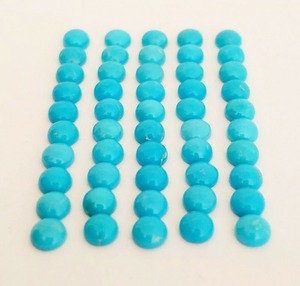 Turquesa de Arizona AAA, Corte Redondo de 5 mm, Cabujón de Turquesa de Arizona, Piedras Preciosas Sueltas, Precio al por Mayor, a Granel, para la Fabricación de Joyas - Product Image 2