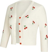 Cardigan respirant à col en V brodé, coupe moderne, pour homme, avec rayures contrastées, style universitaire, en maille, pour la mode américaine tendance 2026