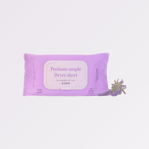 Feuilles de lessive coréennes K-Beauty Muro, parfum ampoule, feuilles assainissantes pour sèche-linge, parfum musc blanc, 80 feuilles, fabriquées en Corée - Product Image 6