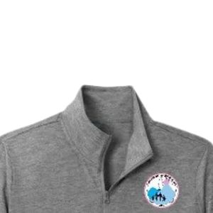 Sweat-shirt léger gris à col zippé pour femmes Jack and Jill, vêtement de sport respirant et décontracté - Product Image 2