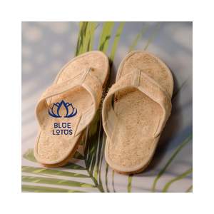 Pantuflas de spa de lufa de alta calidad 2026, sandalias de fibra transpirable para exfoliación de pies y uso cómodo en la ducha - Product Image 1