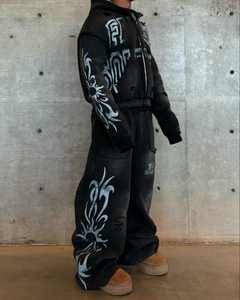 Conjunto de Sudadera con Capucha y Pantalones Deportivos de Invierno CAPRA International, 100% Algodón, Lavado Ácido, Estilo Urbano, Cierre con Cordón Ajustable, OEM/ODM Personalizado - Product Image 6