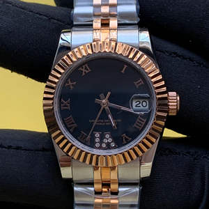 BOJ Plain R.O.L.E.X.67 36mm Roman Dial Two Tone Stainless Steel Mechanical Automatic Analog <b>Wrist</b> <b>Watch</b> <b>For</b> <b>Women</b> At Low Price - Product Image 1