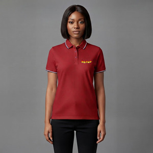 Chemises pour femmes 100 % coton en gros, personnalisables avec logo brodé, respirantes, à manches courtes, couleur unie, décontractées et confortables pour l'été - Product Image 1