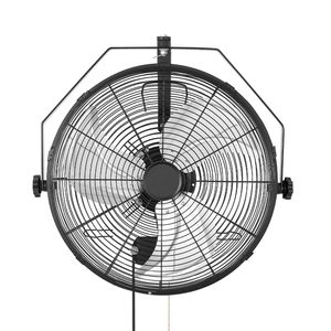 Ventilatore da Parete in Metallo da 18 Pollici con Protezione IP44, 3 Velocità, Lunga Distanza di Flusso d'Aria, Rotazione Regolabile, Tipo di Spina AU - Product Image 1