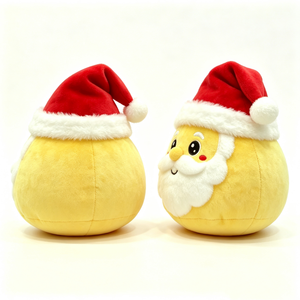 Juguete de peluche personalizado para decoración festiva de habitaciones, juguete de peluche para rellenar calcetines navideños, juguete de peluche de Papá Noel, animal de peluche navideño de Papá Noel - Product Image 3