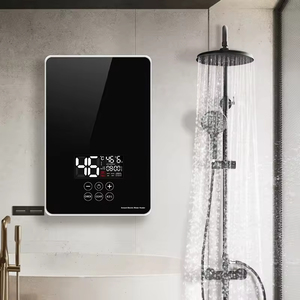 Calentador de Agua Eléctrico Instantáneo de Acero Inoxidable de Alta Calidad de 6000 W y 220 V con Botón Táctil LED, Montado en la Pared, para Uso en Hoteles y Hogares - Product Image 1