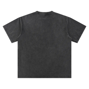 Men's Oversized Crew Neck Short Sleeve Heavyweight Vintage Boxy Fit Shirt Distressed Texture Soft Fabric Multi Season Daily - Product Image 4