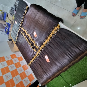 Cutícula Virgen sin procesar, cabello humano vietnamita, Natural, negro, venta al por mayor - Product Image 6