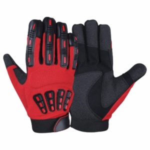 Premium Quality Heavy-Duty Industrial Safety Work Gloves Reinforced <b>Synthetic</b> <b>Leather</b> Amara CE Certified Heat Resistant - Product Image 1