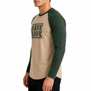 Camiseta de manga larga para hombre, estilo casual, raglán, moderna, para el día a día, estilo urbano relajado, ropa para el día a día - Product Image 3