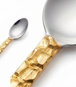 Elegant Gold Handle Stainless Steel <b>Tea</b> Spoons <b>Set</b> Minimalist Design Dishwasher Safe For Wedding Flatware Use - Product Image 2