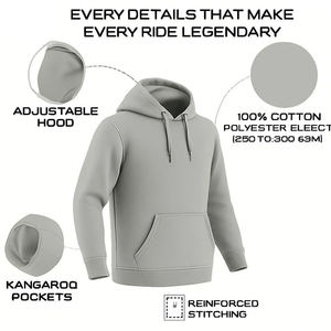 Hoodie de protection pour moto personnalisé, homologué CE, coupe-vent, respirant, en molleton de coton, pour la conduite à moto, grandes tailles, OEM ODM - Product Image 5
