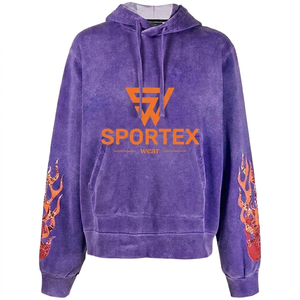 Sudadera con Capucha Oversize Personalizada con Logotipo Bordado, de Felpa Gruesa de 300g, 100% Algodón, Transpirable, con Bolsillo, Estilo Hip Hop de Invierno, ODM de Alta Calidad - Product Image 1