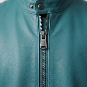 Premium <b>Men</b> <b>Blue</b> Leather Jacket Genuine Real Leather Motorcycle Biker Jacket Slim Fit Vintage Leather Coat Durable Casual - Product Image 4