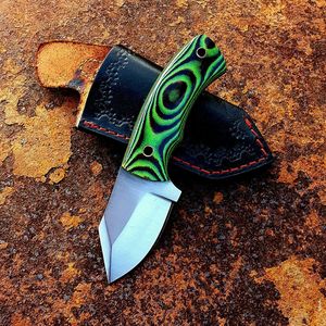 Compact Fixed Blade EDC Knife with G10 Handle Wholesale Outdoor Utility Knife <b>Small</b> Tactical Neck Knife Full Tang Blade - Product Image 4