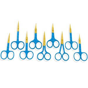 Ciseaux pointus à ressort en acier inoxydable pour la coupe des sourcils Logo personnalisé Marque privée Ciseaux à sourcils droits - Product Image 6