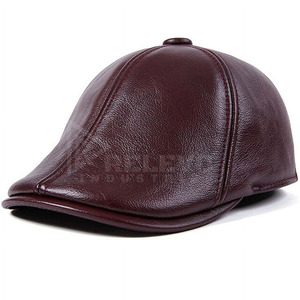 Casquette de baseball en cuir de haute qualité pour femme, ajustable avec fermeture à bouton, logo personnalisé, motif lettres, unisexe, style streetwear, commande en gros - Product Image 1