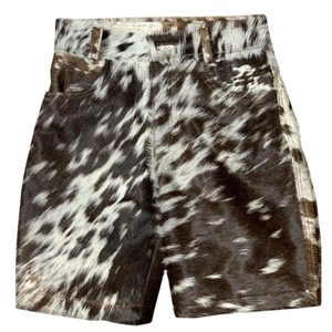 Shorts en cuir de vachette pour hommes, cuir véritable de qualité supérieure, style streetwear décontracté, élégant, durable, coupe ajustée, bas de tenue d'été - Product Image 1