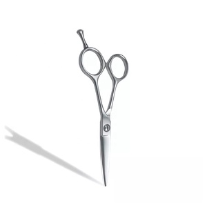 Ciseaux de coiffure professionnels en acier inoxydable pour salon de beauté, avec logo personnalisé, design pliable, pour droitiers, à pointe arrondie - Product Image 1