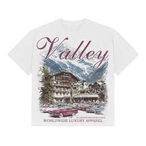 Camisetas Deportivas de Moda con Estampado Personalizado de Primera Calidad, 100% Algodón, Cuello Redondo, Corte Holgado para Hombre - Product Image 1