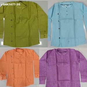 Colección de Kurta de Manga Larga con Botones en Línea de un Solo Lado, de Algodón y Yute de Alta Calidad, Compra en Línea en India - Product Image 5