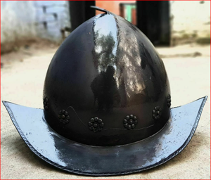 Réplique de casque de chevalier espagnol en acier, casque d'armure espagnole - Product Image 3