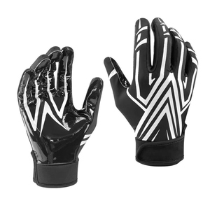 Gants de sport d'extérieur bleus WARPRO INDUSTRY, antidérapants, motif hexagonal, matériau PU, fermeture à boucle, unisexe, utilisables en toutes saisons, personnalisables - Product Image 1