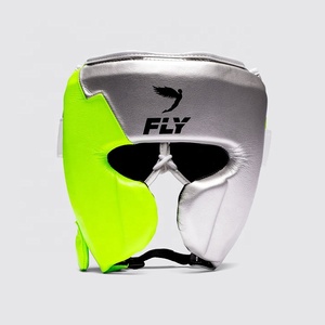 Protector de Cabeza de Boxeo de Primera Calidad, Color Verde Plata, Abierto, para Entrenamiento de Sparring, Personalizado, Hecho a Medida, para Muay Thai - Product Image 1