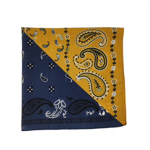 Bandanas en coton personnalisées en gros, 22 pouces, motif Paisley imprimé, couleur unie, bandeau carré, bandana avec logo imprimé, fournisseur en gros - Product Image 5