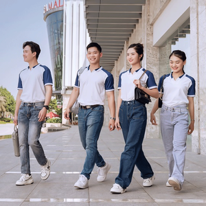 Ensemble uniforme personnalisable en polyester tissé pour café, restaurant, boulangerie – Polo et tablier unisexe pour personnel professionnel - Product Image 5