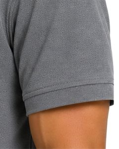 Polo Gris para Hombre, Manga Corta, Tela de Algodón Piqué, Diseño Liso Informal, Cuello Camisero, Polo Clásico Personalizado de Verano - Product Image 3