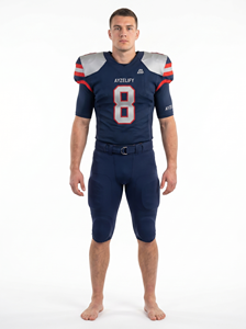 Conjunto de Uniforme de Fútbol Americano para Hombre, Personalizado con Número Sublimado, Malla Ajustada, Manga Corta, para Todas las Temporadas - Product Image 3