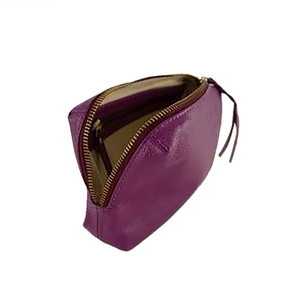 Full Grain Leather <b>Makeup</b> <b>Case</b> Cosmetic Travel Bag with Organized Compartments Secure Zipper and Convenient Carry Handle - Product Image 3