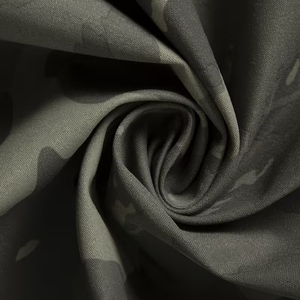 Wholesale Men's <b>Camo</b> Hooded Windbreaker <b>Jacket</b> Mid-Length Water-Resistant Poly Nylon Zip Pockets Adjustable Hem OEM Bulk - Product Image 6